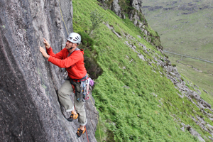 Guy Buckingham climbing in the Mourne Mtns after the meeting Guy Buckingham climbing in the Mourne Mtns after the meeting