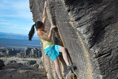 Michelle Forrest bouldering Michelle Forrest bouldering