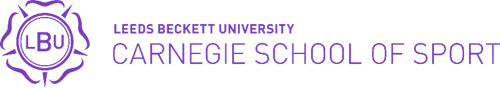 Leeds Beckett Carnegie School of Sport logo Leeds Beckett Carnegie School of Sport logo