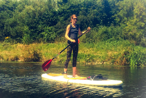 Lisa stand up paddle boarding Lisa stand up paddle boarding